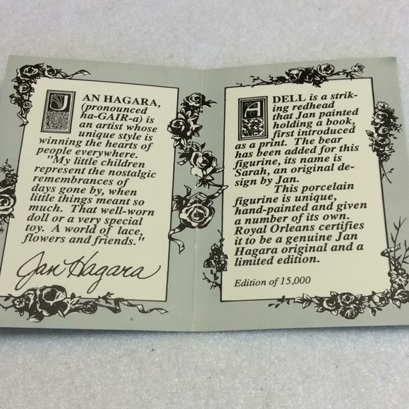 FINAL SALE PRICE 135 Piece Jan Hagara Hang Tags, Gift Tags, COA’s + - Picture 2 of 12